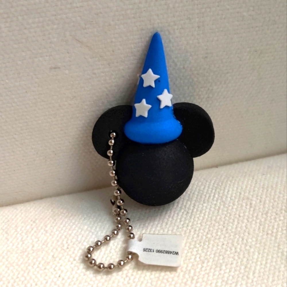 Disney Mickey Fantasia Foam Mini Keychain New with Tag